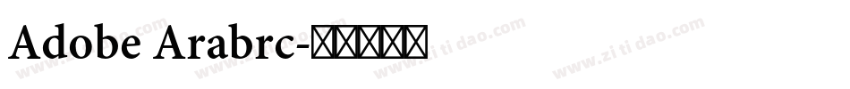 Adobe Arabrc字体转换